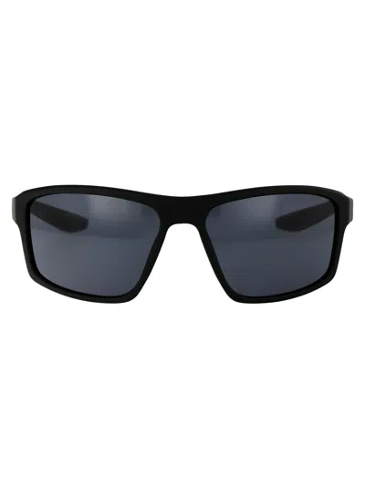 Nike Grey W Acetate Sunglasses In Black