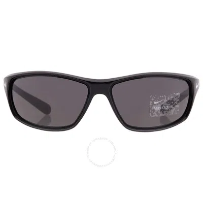 Nike Grey Wrap Men's Sunglasses  Rabid Fq4765 007 63 In Black