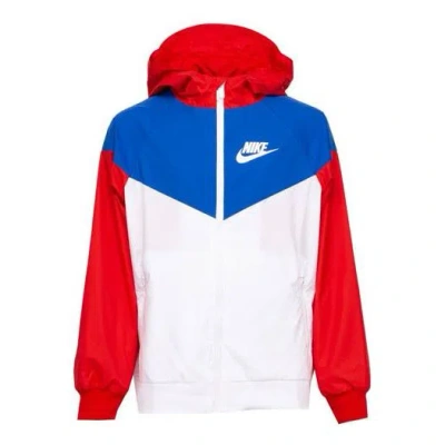 Nike (gs) B  Sportswear Wr Jkt Jacket Hd White In Multi