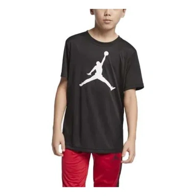 Nike (gs) Jordan Logo Boy's Dri-fit T-shirt 'black'