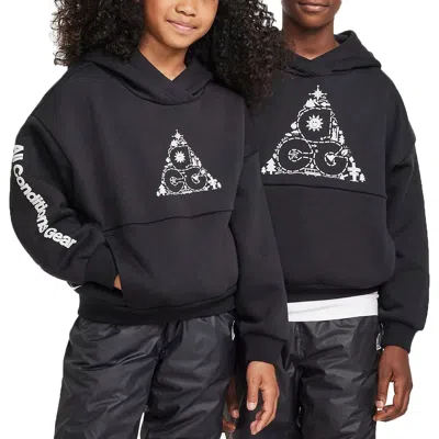 Nike (gs)  Acg Icon Fleece Oversized Hoodie 'black Photon Dust'