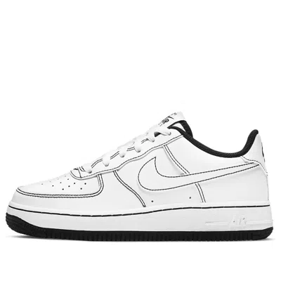 Nike (gs)  Air Force 1 '07 Low 'contrast Stitch - White Black'