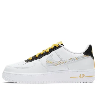 NIKE (GS) NIKE AIR FORCE 1 '07 LV8 'GOLD LINKS ZEBRA PRINT'
