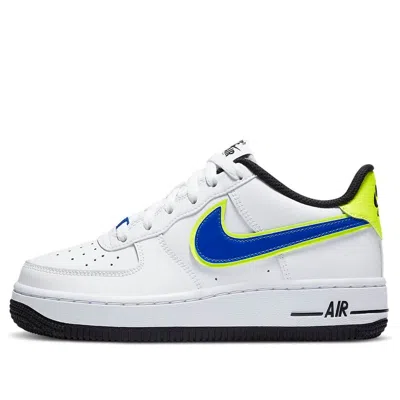 Nike (gs)  Air Force 1 '07 'volt Racer Blue' In White