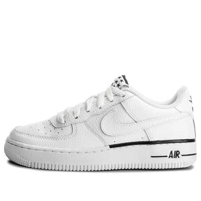 Nike (gs)  Air Force 1 07 'white Black Outline' In Multi