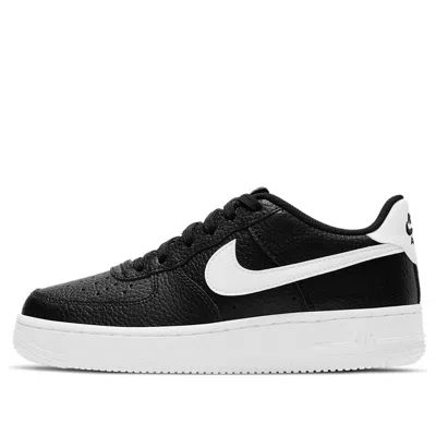 Nike (gs)  Air Force 1 'black White Midsole'