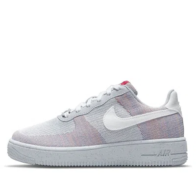 Nike (gs)  Air Force 1 Crater Flyknit 'wolf Grey' In Multi