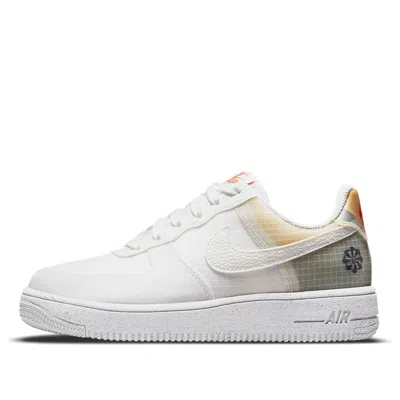 Nike (gs)  Air Force 1 Crater 'move To Zero - White Orange' In Multi