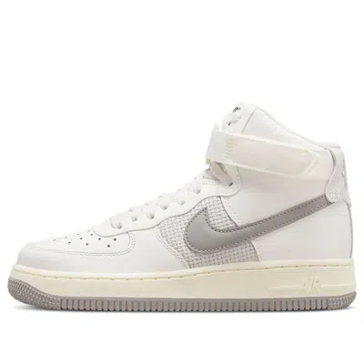 Nike (gs)  Air Force 1 High Leather 'sail Medium Grey' In Gray