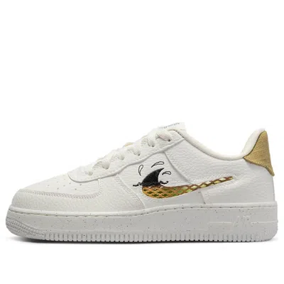 Nike (gs)  Air Force 1 Low '07 Lv8 Next Nature 'sun Club - White Shark's Fin' In Multi