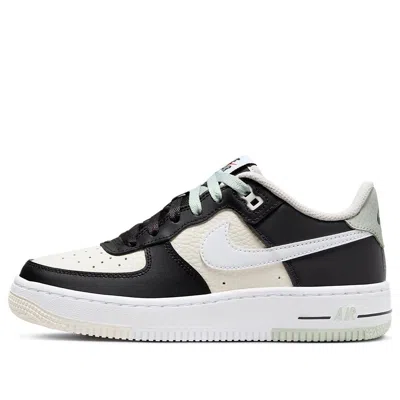 Nike (gs)  Air Force 1 Low 'black Beige White' In Multi