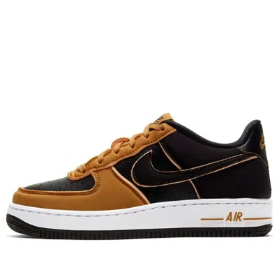 Nike (gs)  Air Force 1 Low 'black Yellow Orange'