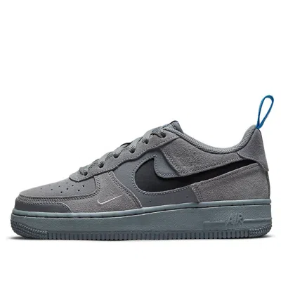 Nike (gs)  Air Force 1 Low 'cut Out Swoosh - Smoke Grey' In Multi