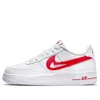 Nike (gs)  Air Force 1 Low 'cut-out Swoosh - White University Red' In Multi