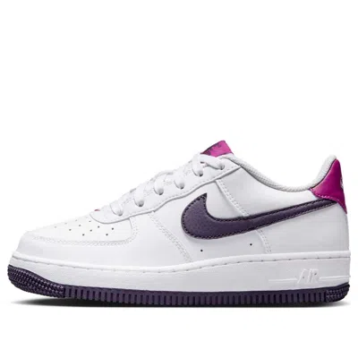 Nike (gs)  Air Force 1 Low 'white Dark Raisin'