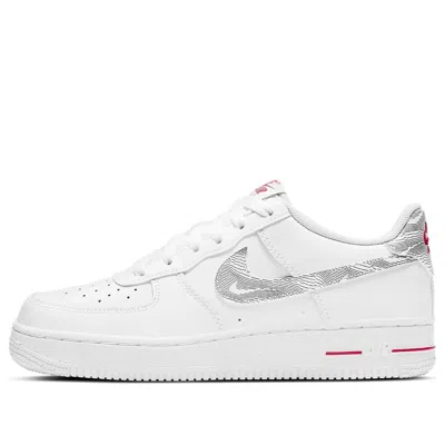 Nike (gs)  Air Force 1 Low 'white University Red'