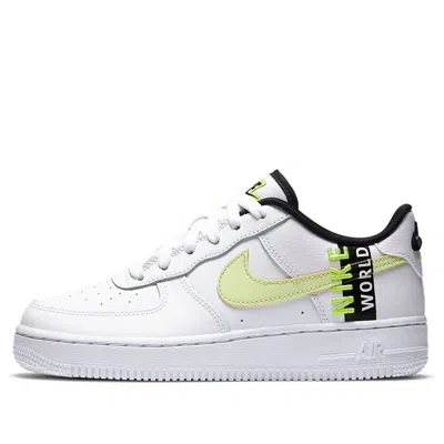 Nike (gs)  Air Force 1 Lv8 1 'worldwide Pack - White Barely Volt'