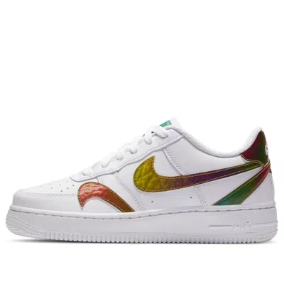 Nike (gs)  Air Force 1 Lv8 2 'misplaced Swooshes - White Multi'