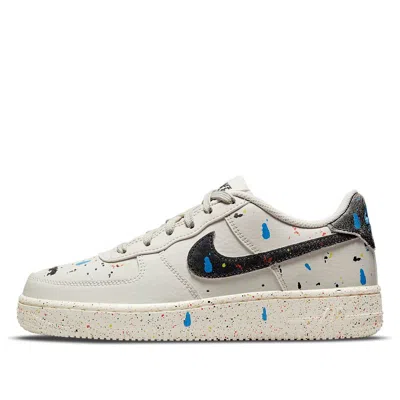 Nike (gs)  Air Force 1 Lv8 3 'paint Splatter - Light Bone' In White