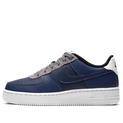 Nike (gs)  Air Force 1 Lv8 4 'pebble Print - Midnight Navy'