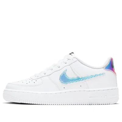 Nike (gs)  Air Force 1 Lv8 'digital Swoosh' In White