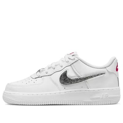 Nike (gs)  Air Force 1 Lv8 'white Black Metallic Silver'