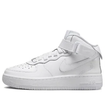 Nike (gs)  Air Force 1 Mid Easyon Se 'triple White'