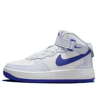 Nike (gs)  Air Force 1 Mid Easyon 'white Royal'