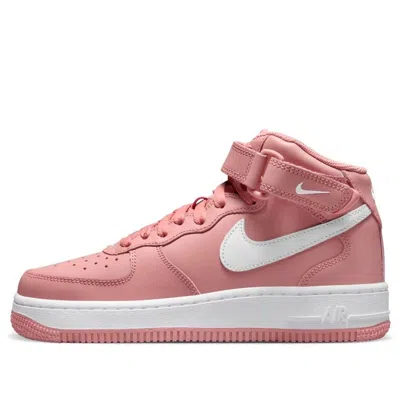 Nike (gs)  Air Force 1 Mid Le 'red Stardust' In Pink