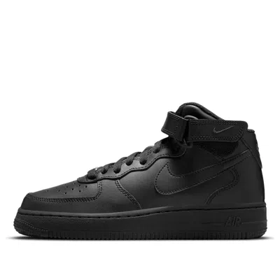 Nike (gs)  Air Force 1 Mid Le 'triple Black'