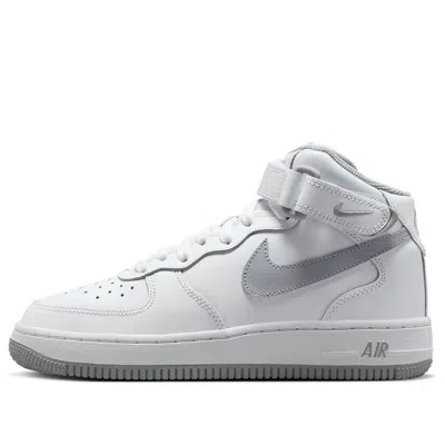 Nike (gs)  Air Force 1 Mid Le 'white Wolf Grey'