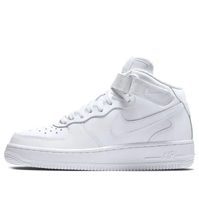 Nike (gs)  Air Force 1 Mid 'triple White'