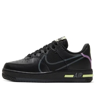 Nike (gs)  Air Force 1 React 'triple Black'