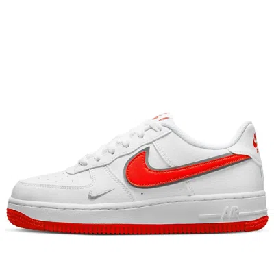 Nike (gs)  Air Force 1 Se 'mini Swoosh - White Habanero Red'