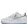 Nike (gs)  Air Force 1 'white Light Blue Silver'