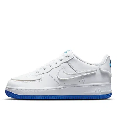 Nike (gs)  Air Force 1/1 'white Royal Blue' In Multi