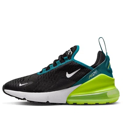 Nike (gs)  Air Max 270 'black Bright Spruce Volt' In Multi