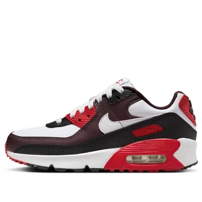 Nike (gs)  Air Max 90 'burgundy Crush Black University Red White'