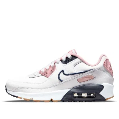 Nike (gs)  Air Max 90 Leather Se 'white Pink Glaze' In Multi