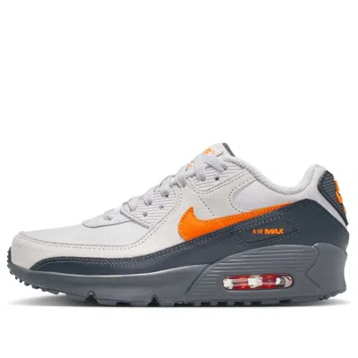 Nike (gs)  Air Max 90 Se 'vast Grey Safety Orange' In Gray