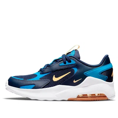 Nike (gs)  Air Max Bolt Breathable Non-slip Wear-resistant Low Tops Deep Blue