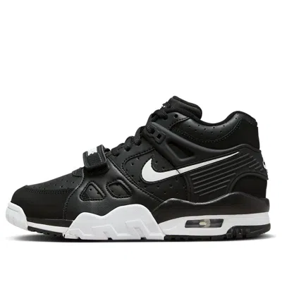 Nike (gs)  Air Trainer 3 'black White' In Animal Print