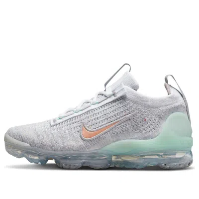 Nike (gs)  Air Vapormax 2021 Flyknit 'pure Platinum Mint Foam' In Multi
