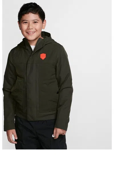 Nike (gs)  B Nk Lebron Jacket Sequoia In Green