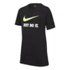 Nike (gs)  B Sportswear  Sportswear Tee Jdi Swoosh Black
