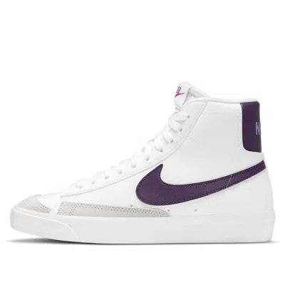 Nike (gs)  Blazer Mid '77 Se 'eggplant' In White