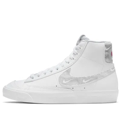 Nike (gs)  Blazer Mid '77 'white Logo Print'