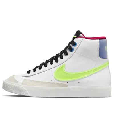 Nike (gs)  Blazer Mid '77 'white Volt Royal' In Multi