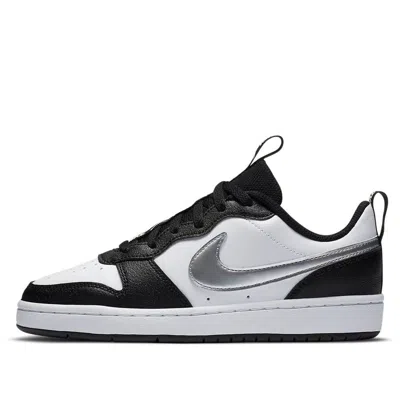 Nike (gs)  Court Borough Low 2 'black White Silver'