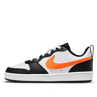 Nike (gs)  Court Borough Low 2 'white Black Orange'